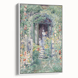 Impressionist Garden Scene Wall Art - Vibrant Floral Landscape Print