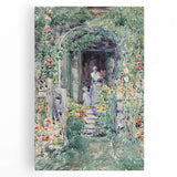 Impressionist Garden Scene Wall Art - Vibrant Floral Landscape Print