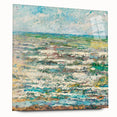Modern Wall Art - Impressionist Seascape with Vibrant Textured Waves