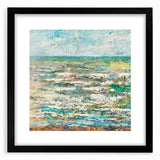 Modern Wall Art - Impressionist Seascape with Vibrant Textured Waves