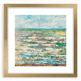 Modern Wall Art - Impressionist Seascape with Vibrant Textured Waves