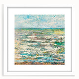 Modern Wall Art - Impressionist Seascape with Vibrant Textured Waves