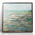 Modern Wall Art - Impressionist Seascape with Vibrant Textured Waves