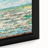 Modern Wall Art - Impressionist Seascape with Vibrant Textured Waves