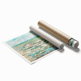 Modern Wall Art - Impressionist Seascape with Vibrant Textured Waves