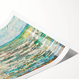 Modern Wall Art - Impressionist Seascape with Vibrant Textured Waves