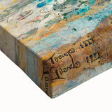 Modern Wall Art - Impressionist Seascape with Vibrant Textured Waves