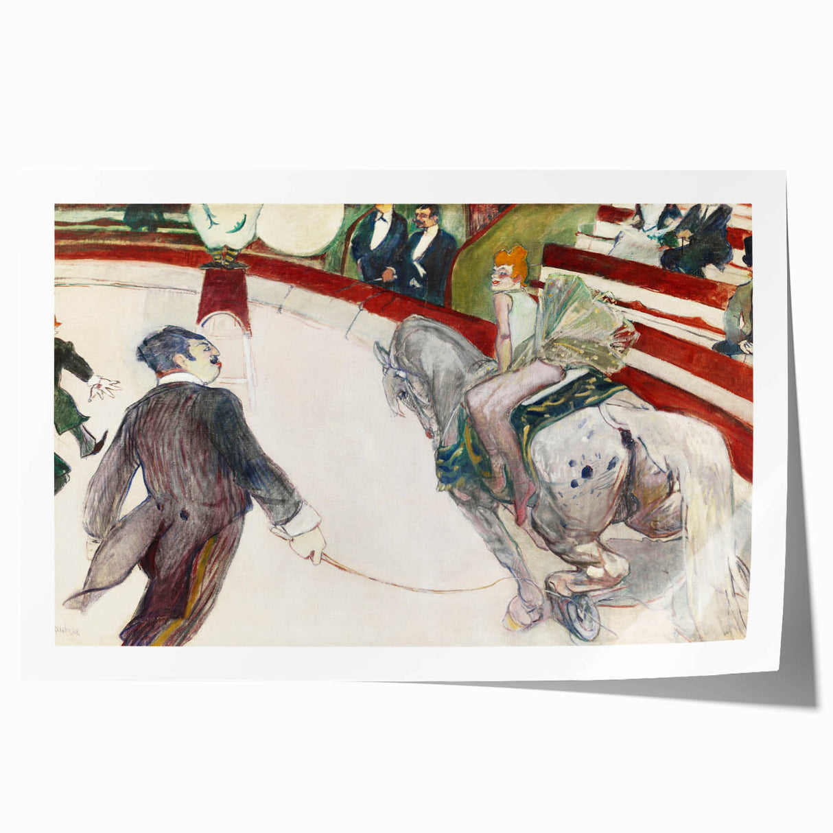 Equestrienne (At the Cirque Fernando)" Modern Wall Art - Captivating Contemporary Circus Decor