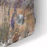 Rustic Lavender Field Wall Art - Vintage Farmhouse Nature Print