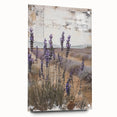 Rustic Lavender Field Wall Art - Vintage Farmhouse Nature Print