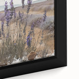 Rustic Lavender Field Wall Art - Vintage Farmhouse Nature Print