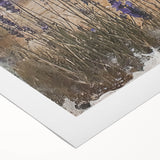 Rustic Lavender Field Wall Art - Vintage Farmhouse Nature Print