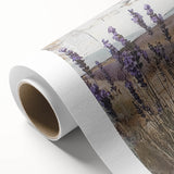 Rustic Lavender Field Wall Art - Vintage Farmhouse Nature Print