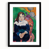 Modern Wall Art - Expressive Portrait with Vibrant Floral Details