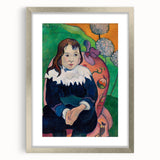 Modern Wall Art - Expressive Portrait with Vibrant Floral Details