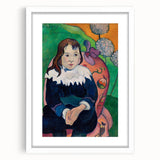 Modern Wall Art - Expressive Portrait with Vibrant Floral Details