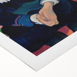 Modern Wall Art - Expressive Portrait with Vibrant Floral Details