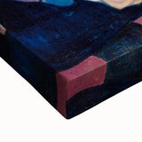 Modern Wall Art - Expressive Portrait with Vibrant Floral Details