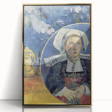 Modern Wall Art - Captivating Portrait with Elegant Floral Details