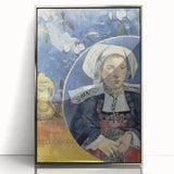 Modern Wall Art - Captivating Portrait with Elegant Floral Details