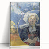 Modern Wall Art - Captivating Portrait with Elegant Floral Details