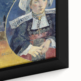 Modern Wall Art - Captivating Portrait with Elegant Floral Details