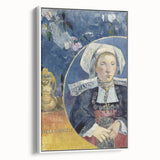 Modern Wall Art - Captivating Portrait with Elegant Floral Details