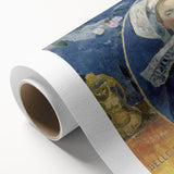 Modern Wall Art - Captivating Portrait with Elegant Floral Details