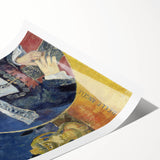 Modern Wall Art - Captivating Portrait with Elegant Floral Details