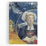 Modern Wall Art - Captivating Portrait with Elegant Floral Details