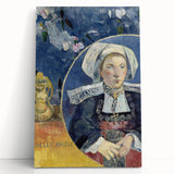 Modern Wall Art - Captivating Portrait with Elegant Floral Details