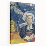 Modern Wall Art - Captivating Portrait with Elegant Floral Details