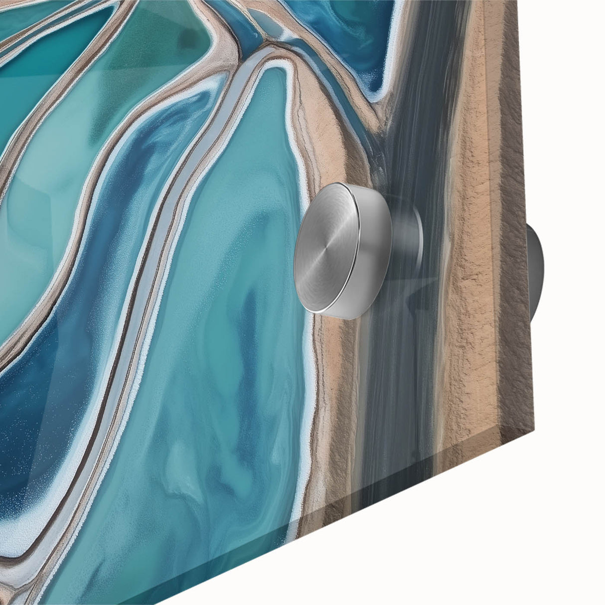 Aerial Water Patterns – Dynamic Abstract Landscape Motion Wall Art
