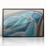 Aerial Water Patterns – Dynamic Abstract Landscape Motion Wall Art