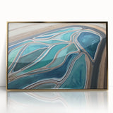 Aerial Water Patterns – Dynamic Abstract Landscape Motion Wall Art