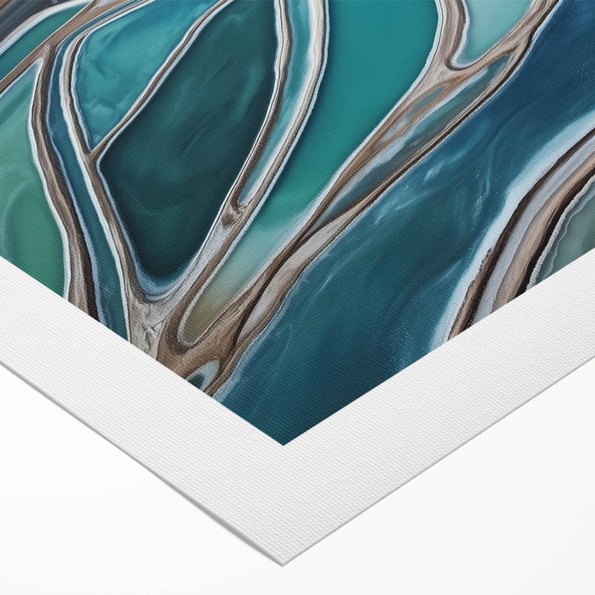 Aerial Water Patterns – Dynamic Abstract Landscape Motion Wall Art