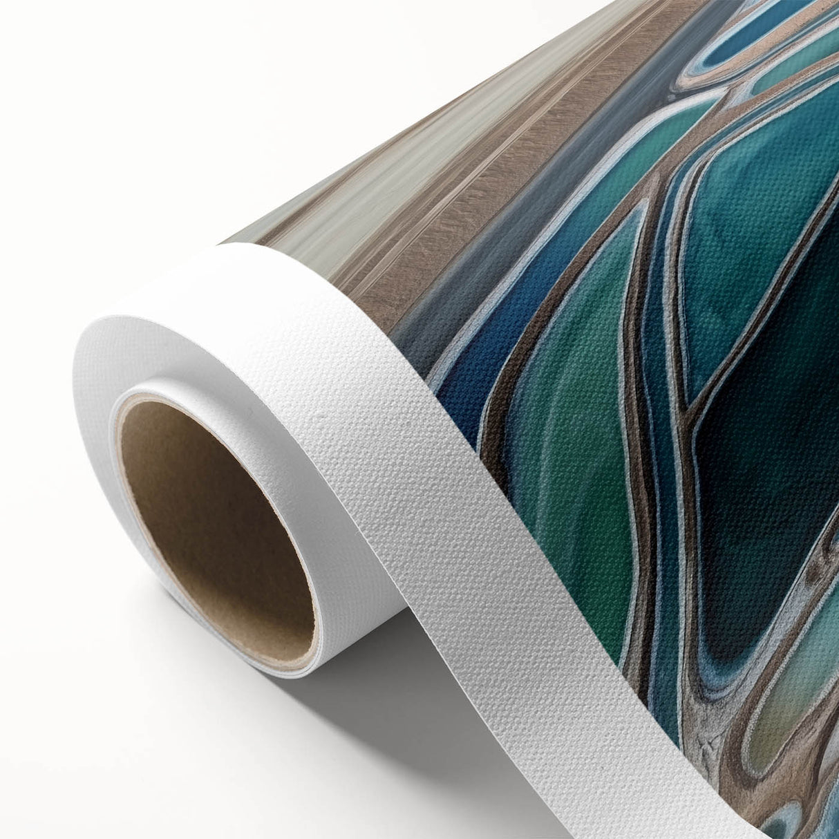 Aerial Water Patterns – Dynamic Abstract Landscape Motion Wall Art