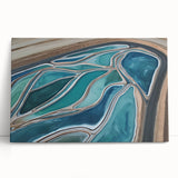 Aerial Water Patterns – Dynamic Abstract Landscape Motion Wall Art