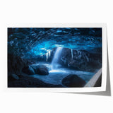 Rolled print showcasing a stunning landscape featuring intricate cave formations and vibrant colors, ideal for home decor or art enthusiasts looking to enhance their space.