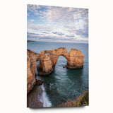 Acrylic-glass wall art depicting a stunning view of cliffs and landscapes, showcasing vibrant colors and intricate details, ideal for modern home decor.