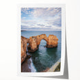 Vibrant rolled print showcasing stunning coastal cliffs with a dramatic blue sky, ideal for enhancing home decor. Perfect for art enthusiasts and nature lovers.