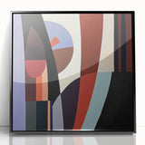 Modern Abstract Geometric Living Room Wall Art – Canvas Print