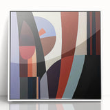 Modern Abstract Geometric Living Room Wall Art – Canvas Print