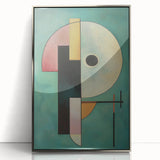 Framed abstract geometric acrylic art in silver tones, showcasing sharp angles and modern design elements, perfect for contemporary home decor.