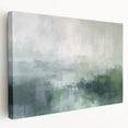 Stretched canvas wall art showcasing an abstract landscape design with vibrant colors and textured details, ideal for modern home decor. Perfect for adding a contemporary touch to any space.