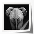 Glossy photo print mockup featuring a vibrant animal design, showcasing a colorful array of wildlife on a textured background, perfect for home decor.