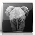 Framed acrylic wall art showcasing a vibrant animal design, featuring rich colors and intricate details, set against a sleek black frame for an elegant display.