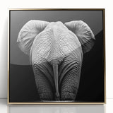 Framed acrylic wall art featuring a vibrant animal design in gold tones, showcasing intricate details and a modern aesthetic, perfect for enhancing home decor.