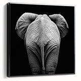Framed canvas featuring a vibrant animal design with a black frame, showcasing intricate details and colors, perfect for enhancing modern home decor.