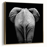 Framed canvas artwork showcasing a vibrant animal design in silver and gold tones, perfect for modern home decor. Ideal for animal lovers and art enthusiasts.